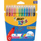 Kleurstiften BicKids kid couleur medium assorti etui à 12 stuks