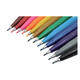 Brushpen Pentel SES15C Sign Artist standaardkleuren 12 stuks