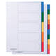 Tabbladen Quantore 4-gaats 5-delig assorti tabs PP
