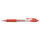Gelschrijver Quantore grip drukknop 0.7mm rood