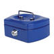 Geldkist Pavo met muntgleuf 125x95x60mm blauw