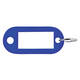 Sleutellabel Pavo kunststof blauw 100 stuks