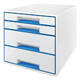 Ladenbox Leitz WOW 4 laden wit/blauw