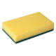 Schuurspons Cleaninq 140x90x28mm geel/groen 10 stuks