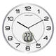 Wandklok Unilux Tempus Ø 30.5cm lichtgrijs/wit
