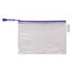 Opbergtas Tarifold met rits 235x165mm PVC blauw