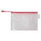 Opbergtas Tarifold met rits 235x165mm PVC rood