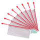 Opbergtas Tarifold met rits 250x115mm PVC rood
