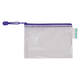 Opbergtas Tarifold met rits 175x125mm PVC blauw