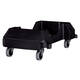 Onderstel Rubbermaid Slim Jim zwart