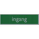 Infobord pictogram ingang 165x44mm
