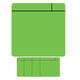Magneet scrum 75x75mm groen 5 stuks
