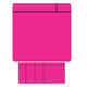 Magneet scrum 75x75mm roze 5 stuks
