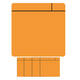Magneet scrum 75x75mm oranje 5 stuks