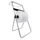 Poetspapierdispenser Satino CR1 vloerstandaard zilver 332370