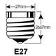 Ledlamp Integral E27 2700K warm wit 2W 250lumen