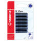 Inktpatroon STABILO blauw blister à 12 stuks