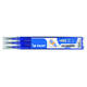 Rollerpenvulling PILOT friXion medium blauw set à 3 stuks