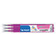 Rollerpenvulling PILOT friXion medium roze set à 3 stuks
