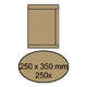 Envelop akte IEZZY 250x350mm zelfklevend 90gr bruin 250 stuks