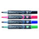 Whiteboardmarker Pentel MWL5SBF Maxiflo rond 1.5-4.5mm zwart