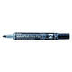 Whiteboardmarker Pentel MWL5SBF Maxiflo rond 1.5-4.5mm zwart