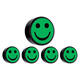 Magneet smiley 35mm groen 5 stuks
