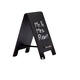 Krijtbord securit mini tafel set 5 stuks zwart