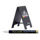 Krijtbord securit mini tafel set 5 stuks zwart