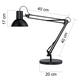 Bureaulamp Unilux Success 66 led tafelklem zwart