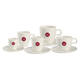 Kopje Douwe Egberts cappuccino 180ml wit 12 stuks