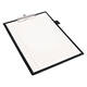 Klembord Quantore A4 staand PVC zwart met 100mm klem + penlus