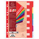 Tabbladen Exacompta 225x297mm 11-gaats 6-delig assorti PP
