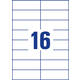 Etiket Avery 3484 105x37mm wit 1600 stuks