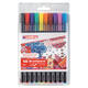 Brushpen edding 1340 assorti etui à 10 stuks
