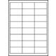 Etiket Avery 3658 64.6x33.8mm wit 4800 stuks