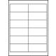 Etiket Avery 3659-200 97x42.3mm wit 2400 stuks