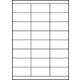 Etiket Avery 3664 70x33.8mm wit 2400 stuks