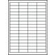 Etiket Avery 3667-200 48.5x16.9mm wit 12800 stuks
