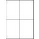 Etiket Avery 3483-200 105x148mm A6 wit 800 stuks