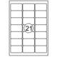 Etiket Quantore 63.5x38.1mm 2100 stuks