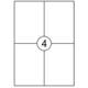 Etiket Quantore 105x148mm 400 stuks