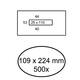 Envelop Quantore 109x224mm midden venster 25x110mm 500 stuks