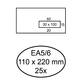 Envelop Quantore 110x220mm venster 3x10cm rechts zelfklevend 25 stuks