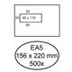 Envelop Hermes EA5 156x220mm venster 4x11links zelfklevend 500 stuks