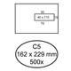 Envelop Quantore 162x229mm venster 4x11cm rechts zelfklevend 500 stuks