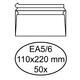 Envelop Hermes bank EA5/6 110x220mm zelfklevend wit pak à 50 stuks
