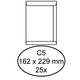 Envelop Hermes akte C5 162x229mm zelfklevend wit pak à 25 stuks