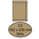 Envelop Quantore akte C5 162x229mm bruinkraft 90g/m² 500 stuks