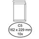 Envelop Quantore akte C5 162x229mm zelfklevend wit 10 stuks